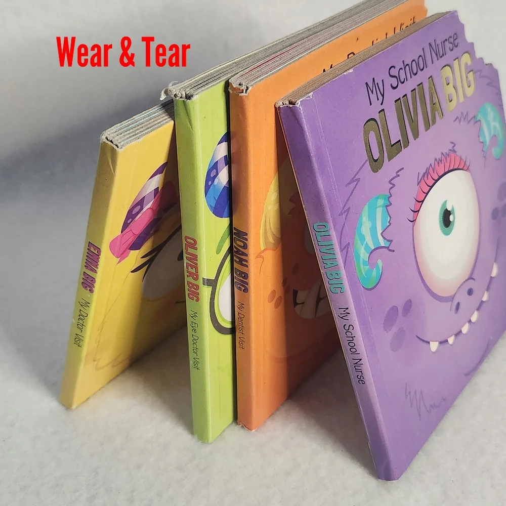 4-Pack Book Bundle Set My Doctor Visits The Big Family Series Books For Children